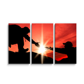 Obraz - 3-dílný Horolezci: 120x80 cm