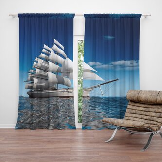 Závěs Loď: 2ks 140x250cm Závěs Loď: 2ks 140x250cm