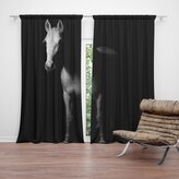 Závěs Kůň ve stínu: 2ks 140x250cm