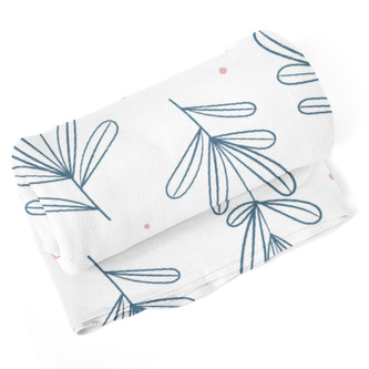 Deka Modré lístky: 190x140 cm