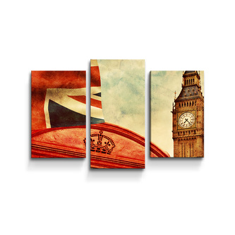 Obraz - 3-dílný Londýn 4: 75x50 cm