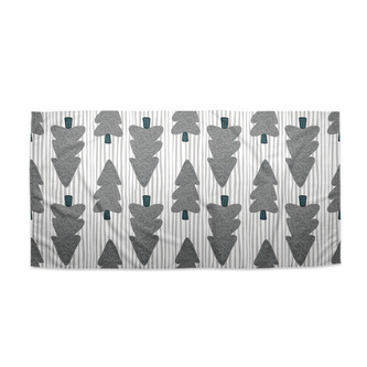 Ručník Šedé stromky: 50x100 cm