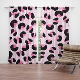 Závěs Růžový gepard: 2ks 140x250cm