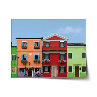 Plakát Domky: 120x80 cm