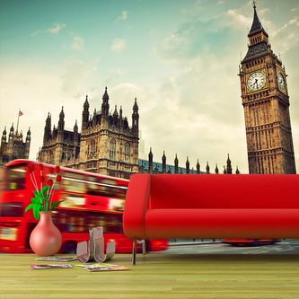Tapeta Londýn: 125x75 cm