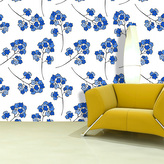 Tapeta Modré kvítí: 336x220 cm