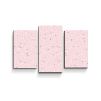 Obraz - 3-dílný Barevné křížky: 75x50 cm