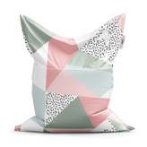 Sedací vak Obrazce v něžných barvách: 150x100 cm