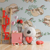 Tapeta Lenochodi na větvi: 336x220 cm