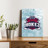 Dárková cedulka Miluju hokej: 30x40 cm