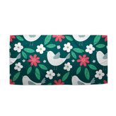 Ručník Červené kvítí s ptáčky: 50x100 cm