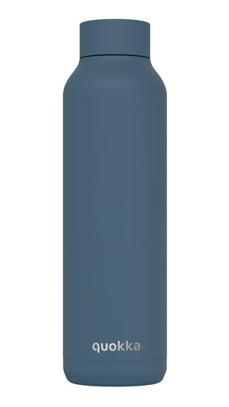 Nerezová termoláhev Solid, 630ml, Quokka, šedo/modrá