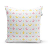 Polštář Růžové korunky na bílé: 60x60 cm