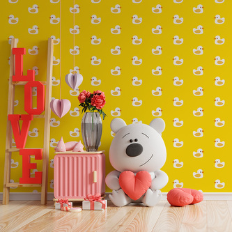 Tapeta Bílé kachničky: 125x75 cm