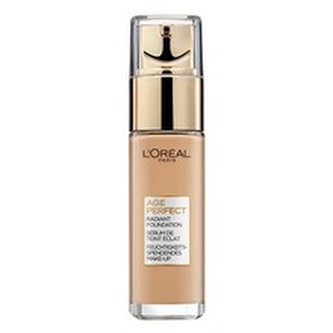 L´Oréal Paris Omlazující a rozjasňující make-up Age Perfect (Radiance Foundation) 30 ml Omlazující a rozjasňující make-up Age Perfect (Radiance Foundation) 30 ml - Odstín 130 Golden Ivory woman