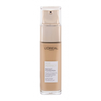 L´Oréal Paris Omlazující a rozjasňující make-up Age Perfect (Radiance Foundation) 30 ml Omlazující a rozjasňující make-up Age Perfect (Radiance Foundation) 30 ml - Odstín 180 Golden Beige woman