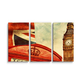 Obraz - 3-dílný Londýn 4: 120x80 cm