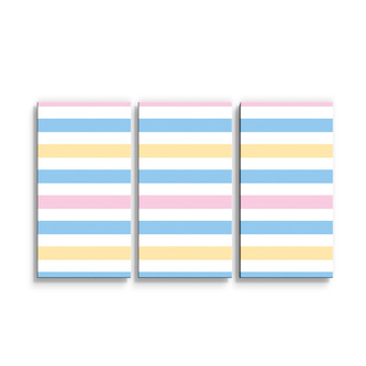 Obraz - 3-dílný Barevné pruhy: 120x80 cm