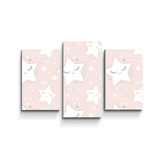 Obraz - 3-dílný Spící hvězdičky: 75x50 cm