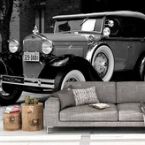 Tapeta Černobílý veterán: 208x125 cm