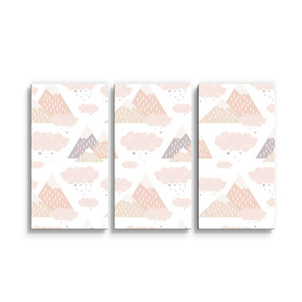 Obraz - 3-dílný Dětské pyramidy: 120x80 cm