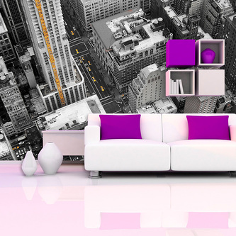 Tapeta Pohled z mrakodrapu: 125x75 cm