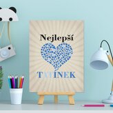 Dárková cedulka Nejlepší tatínek: 30x40 cm