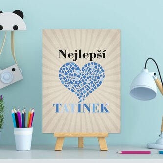 Dárková cedulka Nejlepší tatínek: 30x40 cm