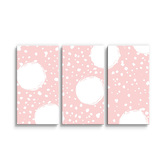 Obraz - 3-dílný Bílé fleky: 120x80 cm