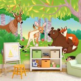 Tapeta Lesní zvířátka 2: 336x220 cm
