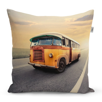 Polštář Autobus veterán: 40x40 cm