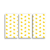 Obraz - 3-dílný Žluté kačenky: 120x80 cm