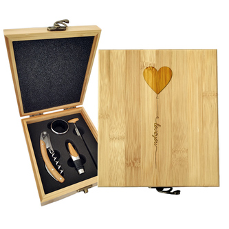 Dárková sada na víno I love you: 147×168×49 mm