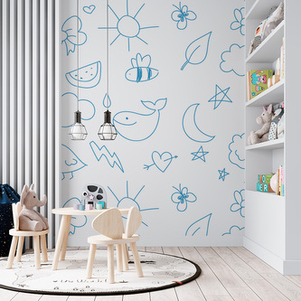 Tapeta Kreslení nejmenších: 336x220 cm Tapeta Kreslení nejmenších: 336x220 cm