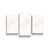 Obraz - 3-dílný Dětské kvítí: 75x50 cm