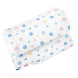 Deka Barevné puntíky na bílé: 190x140 cm