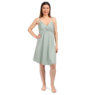 Moniel kojící a těhotenská košilka/šaty na ramínka Dots mintová M