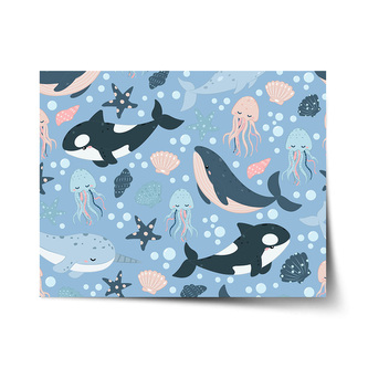 Plakát Dětský mořský svět: 120x80 cm