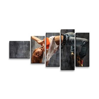 Obraz - 5-dílný Tanečnice: 100x60 cm