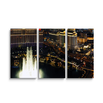Obraz - 3-dílný Las Vegas: 120x80 cm