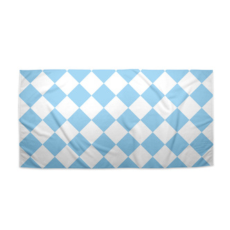 Ručník Bílomodré kosočtverce: 70x140 cm Ručník Bílomodré kosočtverce: 70x140 cm