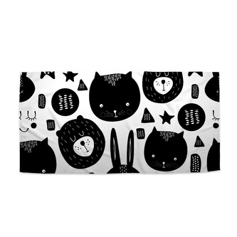 Ručník Kočička a medvěd: 50x100 cm