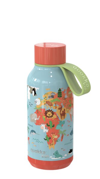 Dětská nerezová termoláhev Solid, 330ml, Quokka, mapa života