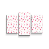 Obraz - 3-dílný Růžové dudlíky: 75x50 cm