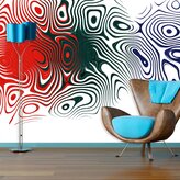 Tapeta Dvoubarevná abstrakce: 336x220 cm