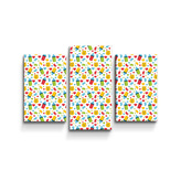 Obraz - 3-dílný Dětské obrázky: 75x50 cm