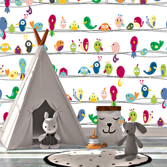 Tapeta Ptáčci: 125x75 cm Tapeta Ptáčci: 125x75 cm