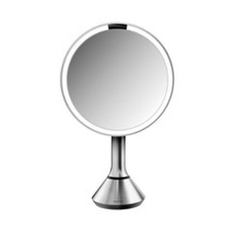 Simplehuman Kosmetické zrcátko Sensor Touch s ovládáním intenzity LED osvětlení, 5x zvětšení Kosmetické zrcátko Sensor Touch s ovládáním intenzity LED osvětlení, 5x zvětšení - Varianta Bílá nerez ocel woman