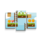 Obraz - 3-dílný Videohra 2: 75x50 cm