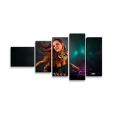 Obraz - 5-dílný DJka: 100x60 cm